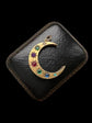ANTIQUE GEM SET  ‘DEAREST’ CRESCENT PENDANT