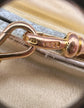 VICTORIAN 15CT GOLD PAPERCLIP LINK ALBERT CHAIN