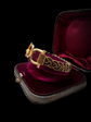 18CT GOLD SNAFFLE & ELEPHANT HAIR BANGLE