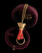 EARLY 19TH CENTURY CORAL HAND PENDANT