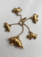 VICTORIAN FAMILY OF PIGS CHARM PENDANT