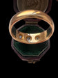 EDWARDIAN CHUNKY 18CT GOLD & DIAMOND GYPSY SET RING