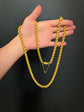 EARLY 19TH CENTURY PINCHBECK CHUNKY BELCHER CHAIN