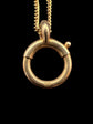 VICTORIAN 18CT GOLD MEDIUM SIZE SPRING BOLT RING