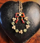 VICTORIAN PEARL & PERIDOT WREATH PENDANT