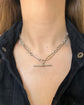 ANTIQUE SILVER PAPERCLIP ALBERT CHAIN