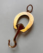 VICTORIAN 15CT GOLD HORSESHOE & NAIL FOLDING BUTTON HOOK