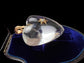 SUPERSIZED CHUNKY VICTORIAN ROCK CRYSTAL HEART PENDANT