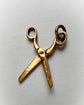 VINTAGE 9CT GOLD SCISSORS PENDANT