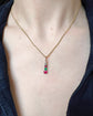 19TH CENTURY DIAMOND, RUBY & EMERALD PENDANT