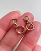 PAIR OF ANTIQUE 9CT GOLD TWIST DOGCLIPS