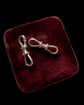 IMMACULATE VICTORIAN 15CT WHITE GOLD DOUBLE DOG CLIP