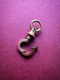 ANTIQUE 15CT GOLD TWIST DOGCLIP
