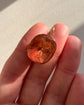LARGE QUEEN ANNE PEACH PASTE DROP PENDANT