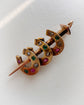 ANTIQUE TRIPLE HORSESHOE & NAIL PENDANT