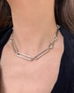 SUPER CHUNKY VICTORIAN SILVER PAPERCLIP CHAIN