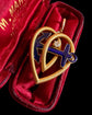 VICTORIAN 15CT GOLD HEART & ANCHOR PENDANT