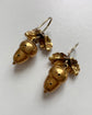 VICTORIAN PINCHBECK ACORN EARRINGS