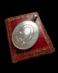 LARGE SCALE VICTORIAN SILVER ‘GARTER MOTIF’ LOCKET