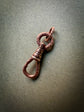ANTIQUE ENGRAVED 9CT GOLD DOGCLIP