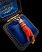 EARLY 19TH CENTURY MINI ‘MANO CORNUTO’ CORAL HAND PENDANT