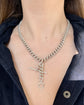 EDWARDIAN CHUNKY SILVER CURB ALBERT CHAIN