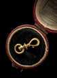 19TH CENTURY SMALL FRENCH 18CT GOLD TWIST DOG CLIP
