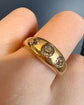 VICTORIAN 18CT GOLD THREE STONE DIAMOND RING