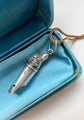 VICTORIAN SILVER DOGS HEAD WHISTLE PENDANT