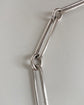SUPER CHUNKY VICTORIAN SILVER PAPERCLIP CHAIN