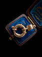 VICTORIAN 9CT GOLD BOLT RING WITH ORIGINAL BAIL