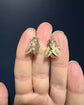 ANTIQUE SILVER GILT FLY EARRINGS