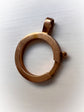 ANTIQUE 18CT GOLD GEOMETRIC BOLT RING