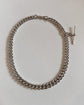 ANTIQUE CHUNKY SILVER CURB CHAIN