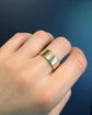 ANTIQUE 18CT GOLD & DIAMOND CHUNKY CIGAR BAND RING