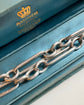 VICTORIAN SILVER PAPERCLIP ALBERT CHAIN