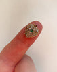 ANTIQUE 15CT GOLD DIAMOND & EMERALD HEART LOCKET