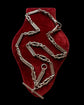 ANTIQUE SILVER FANCY LINK ALBERT CHAIN