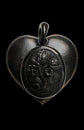 LARGE WHITBY JET ‘TULIP’ LOCKET
