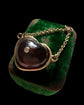 ANTIQUE GARNET & DIAMOND HEART PENDANT