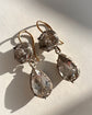 EARLY 19TH CENTURY DOUBLE PASTE DROP EARINGS