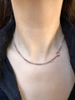 ANTIQUE SILVER ‘MIXED METAL’ CURB CHAIN