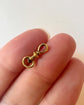 19TH CENTURY FRENCH 18CT GOLD MINI TWIST DOG CLIP