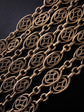 18CT FRENCH SAUTOIR FANCY LINK GAURD CHAIN