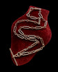 ANTIQUE FINE SILVER PAPERCLIP ALBERT CHAIN