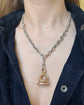 19TH CENTURY DOULBE OUROBOROS FOB PENDANT ‘TENTANDA VIA EST’