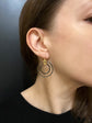 VICTORIAN DOUBLE HOOP ELEPHANT HAIR EARRINGS