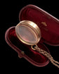 ANTIQUE LARGE 15CT GOLD & CRYSTAL LOCKET