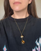 ANTIQUE SILVER GILDED EGG PENDANT
