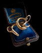 VICTORIAN 15CT GOLD & GARNET COILED SNAKE PENDANT
